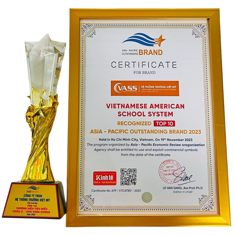 Chứng nhận Top 10 Thương hiệu Tiêu biểu Châu Á - Thái Bình Dương 2023